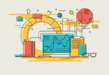 Divide and Conquer the Market Business workflow linear illustration-Isovector-depositphotos