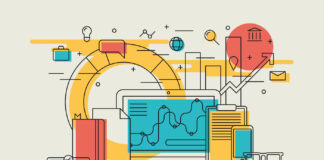 Divide and Conquer the Market Business workflow linear illustration-Isovector-depositphotos