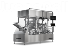 JuanaRoll Pre-Roll Machine Now Even More Flexible JuanaRoll machine in stainless steel on a white background
