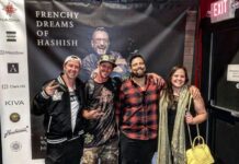 Slideshow: ‘Frenchy Dreams of Hashish’ premier, July 10, 2022 the-Mendo-Dope-Boys-Leo-Stone-from-Aficionado-Estates-and-Laura-Bell-aka-Cherry-Blossom-Belle-Frenchys-apprentice.