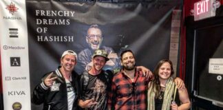 Slideshow: ‘Frenchy Dreams of Hashish’ premier, July 10, 2022 the-Mendo-Dope-Boys-Leo-Stone-from-Aficionado-Estates-and-Laura-Bell-aka-Cherry-Blossom-Belle-Frenchys-apprentice.