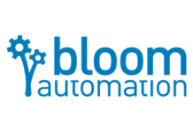 Bloom Announces 90% Increase in Cannabis Trimming Speed white background blue text reading bloom automation