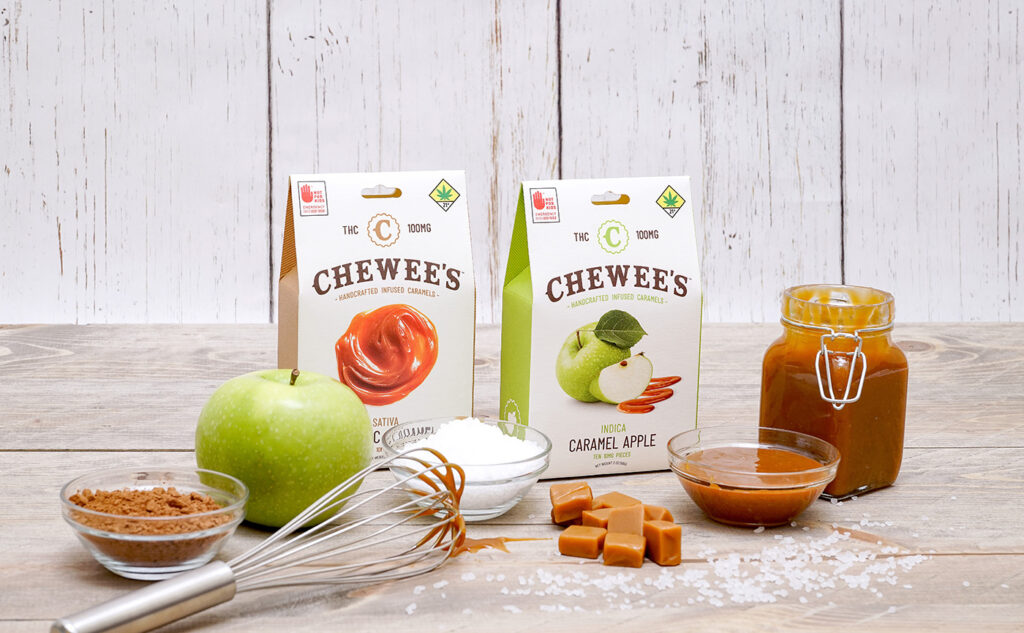 Chewees green apple THC Caramels