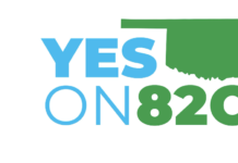 The Yes On 820 Campaign Celebrates the Closing of Protest Period! white background with blue and green text that readsyes on 820