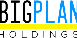 BIG PLAN HOLDINGS ANNOUNCES STRATEGIC PARTNERSHIP WITH MAD TASTY white background with big plan holdings logo in black blue and yellow