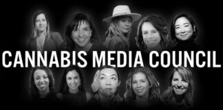 Tapping the Power of Media to Normalize Cannabis Use, Cannabis Media Council Forms to Drive Education & Awareness through Mainstream Advertising cannabis media council logo with photos of the members faces in black and white