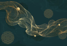 Got Luxury Products? Target Millennials Gold abstract line arts background vector. Luxury wall paper design for prints, wall arts and home decoration, cover and packaging design.