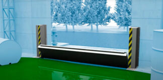 DENIOS Pop-Up Barriers Protect Against Spills and Sprinkler Releases DENIOS-Pop-Up-Spill-Barrier