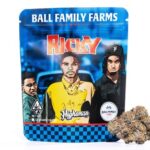 BALL FAMILY FARMS & HIGHSMAN LAUNCH COLLABORATIVE STRAIN “RICKY BAKER” Ricky Baker packaging