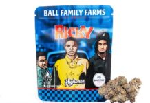BALL FAMILY FARMS & HIGHSMAN LAUNCH COLLABORATIVE STRAIN “RICKY BAKER” Ricky Baker packaging