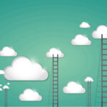 What You Can Learn from the Success of These 5 Cannabis Brands ladder to multiple clouds illustration design over a light green background