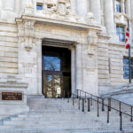 D.C. Lawmakers Advance Business-Friendly Bill for the Capital Washington D.C., USA - March 1, 2020: The entrance of John A. Wilson Building, which houses the Executive Office of the Mayor and the Council of the District of Columbia.