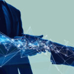 Refining the B2B Sales Process Communication network concept. Partnership of business.