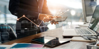 8 Financial Services Providers and Cannabis Banks to Explore in 2023 cannabis banking Businessman online using mobile banking payment with financial application icons. Financial innovation technology develop smart e commerce service and growth digital transaction. Digital marketing.