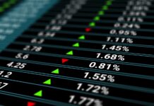 Curaleaf Shrinks in 3 States While Akerna Exits Cannabis Akerna-Cresco-Stock market tickers. Digital chart of stock market prices changing. Charts with data analysis of cryptocurrency sale fund. Companies indexes evolving, growing and or shrinking.