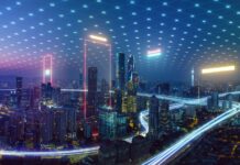 Guardian Banking Solutions Guides Companies Through ERC Qualification Smart city and abstract polygon pattern connection with speed line light, big data connection technology concept .