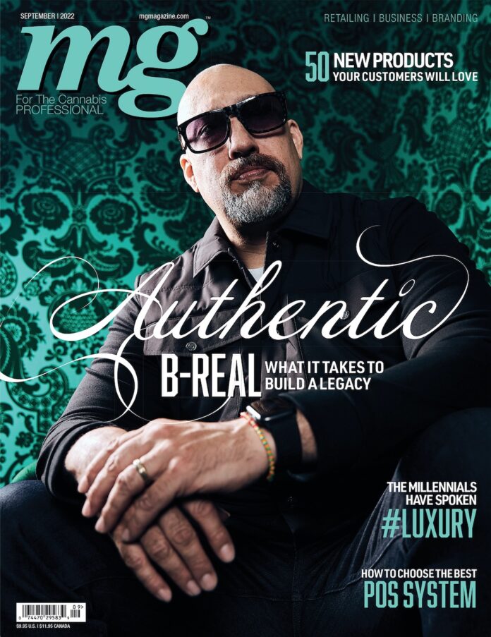 mg Magazine September 2022 cover featuring B-REAL