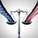 Medical Marijuana Patients Win in Two Major Decisions United States legal battle and american law justice concept with a the finger of people influencing the USA legal system for a legislative advantage with 3D illustration elements.