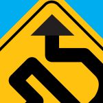 4 Paths to Raising Capital in the Cannabis Industry in 2023 yellow road sign with crooked black arrow pointing up