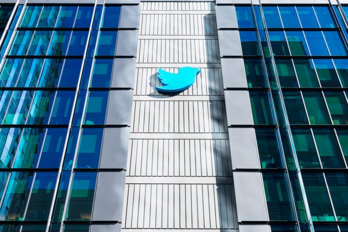 Twitter HQ campus in downtown San Francisco. Twitter is an American microblogging and social networking service - San Francisco, California, USA - 2020