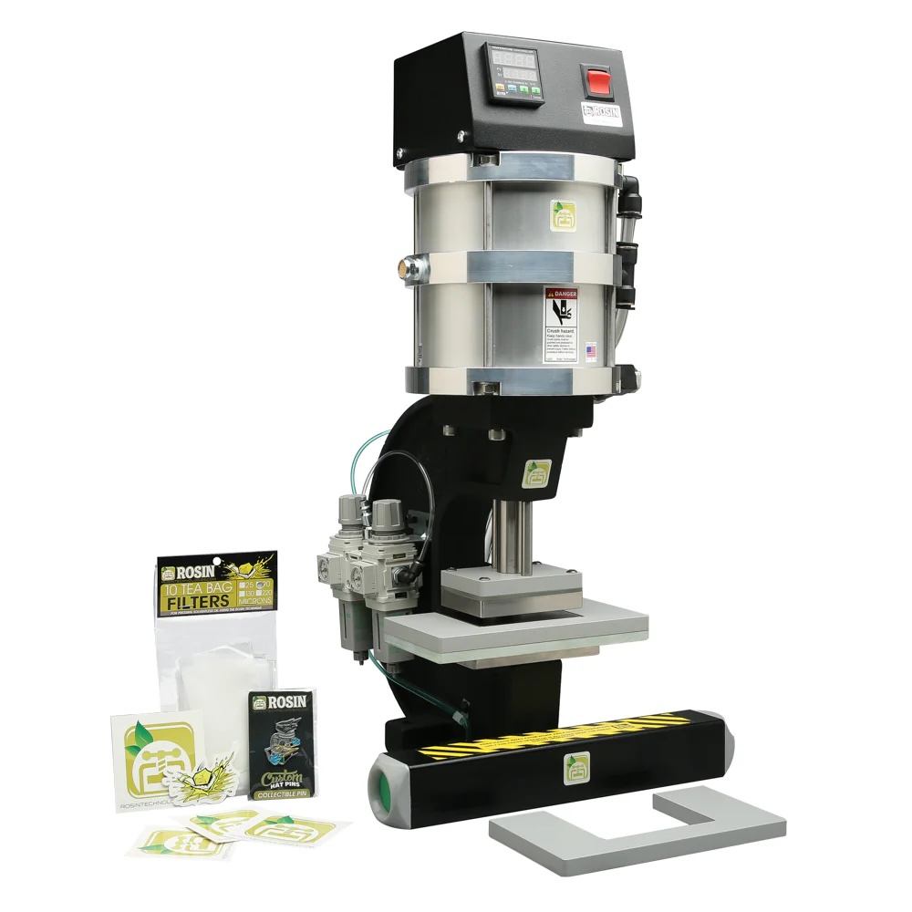 Rosin Technologies Cirum series Brick Pneumatic Rosin Press and Cannabis Rosing Making accessories