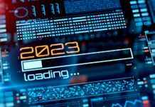 6 Cannabis Retail Marketing Predictions for 2023 cannabis-marketing-strategies2023 year progress bar on digital lcd display with reflection. Abstract technology background. 3D rendering.