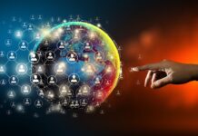 Get Acquainted with Zero-Party Data Zero-party data collection. Hand leading global network connection and data exchange with Abstract Background. Communication technology for internet business and social network Concept. Elements furnished by NASA.