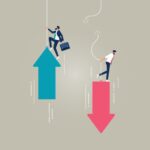 Is PGR Cannabis Worth the Weight? PGR-Weed potential with business men going up and down