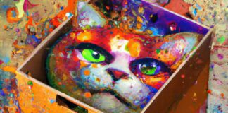 Just Open the Box Already Schrodingers-cat-in a box designed by AI