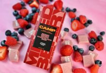 The Source Expands CAMP Solventless Rosin Chocolate Bar Selections with First of Its Kind Vegan Chocolate Bar, White Chocolate Mixed Berry image002