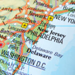 The Industry Wagons are Loaded Up and Moving East Map of the East Coast of the USA with focus on New York and Washington D.C.