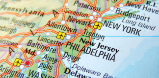 The Industry Wagons are Loaded Up and Moving East Map of the East Coast of the USA with focus on New York and Washington D.C.