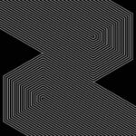 How to Engage with Gen Z in 2023 Abstract art lines background. Monochrome white stripes like letter Z.