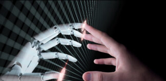 9 of the Latest AI Tools for Cannabis Marketers Hands of Robot and Human Touching. Virtual Reality or Artificial Intelligence Technology Concept 3d Illustration