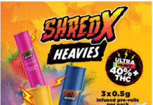Organigram Introduces Ultra High-THC Infused Pre-Rolls, SHRED X Heavies ShredX Heavies