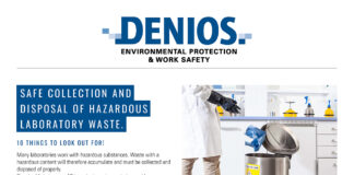 New DENIOS Checklist Details Collection and Disposal of Hazardous Laboratory Waste us-checklist-laboratory-waste