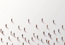 How to Find Your Next Job in Cannabis Large group of people on white background. People crowd concept. Vector illustration