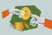 Medical and Adult-Use Pricing Trends Photo banner collage new financial application how save more money stack coins penny dollars fingers connection isolated on green background