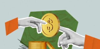 Medical and Adult-Use Pricing Trends Photo banner collage new financial application how save more money stack coins penny dollars fingers connection isolated on green background