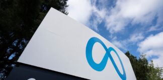 Meta Allows CBD Advertising Menlo Park, CA, USA - Apr 30, 2022: Closeup of the Meta sign at the entrance to the Meta Platforms headquarters in Menlo Park, California. Meta Platforms, Inc. is an American tech conglomerate.