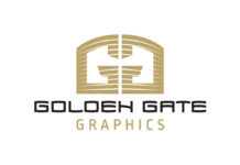 Golden Gate Graphics bring creative applications to life with flourescent and metallics Golden Gate logo