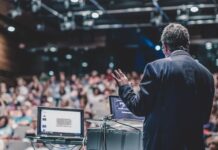 Marketing Comms: Overlooked Opportunities and Low-Hanging Fruit Public speaker giving talk at Business Event.