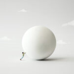 Debt Financing Is on the Rise Man,Rolling,Big,Heavy,Ball,,Surreal,Concept