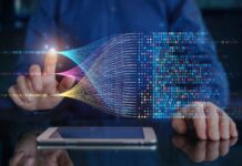 Demystifying Your Market with Zero-Party Data Big data technology and data science. Data scientist querying, analysing and visualizing complex information on virtual screen. Data flow concept. Business analytics, finance, neural network.