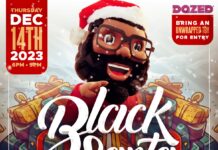 Dazed x Baron Davis’ The Black Santa Company TOY DRIVE PARTY Set for Dec. 14 Black Santa Company Toy Drive Flyer