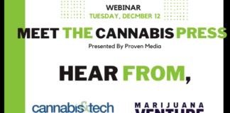 ‘Meet the Cannabis Press’ Webinar Scheduled Dec. 12 Meet the Cannabis Press 12-2023
