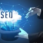 Getting Started with SEO: Tips and Tools to Get More Traffic in 2024 SEO magic wizard performing search engine optimization best practices 2024