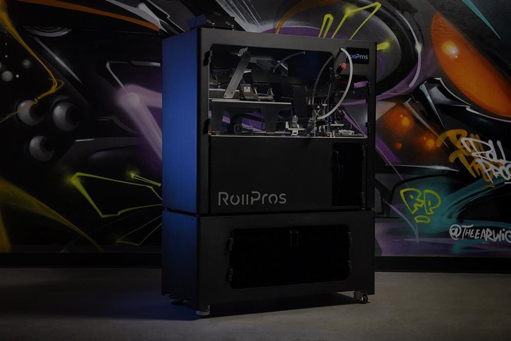 RollPros Blackbird automated joint-rolling Machine