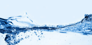 The Critical Role of Water Activity Water and air bubbles over white background