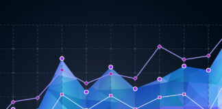5 Ways to Grow a Small Business data graph chart visualization of increasing upward trend.